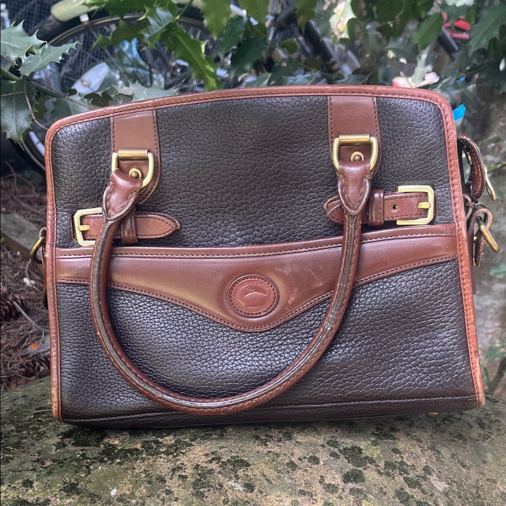 Dooney & Bourke Brown and Tan Satchel